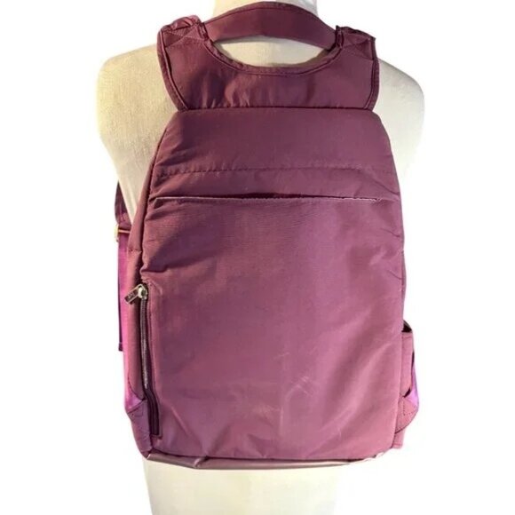 Lug Plum Purple Backpack With Adjustable Straps & Multiple Pockets For Women - Picture 2 of 13
